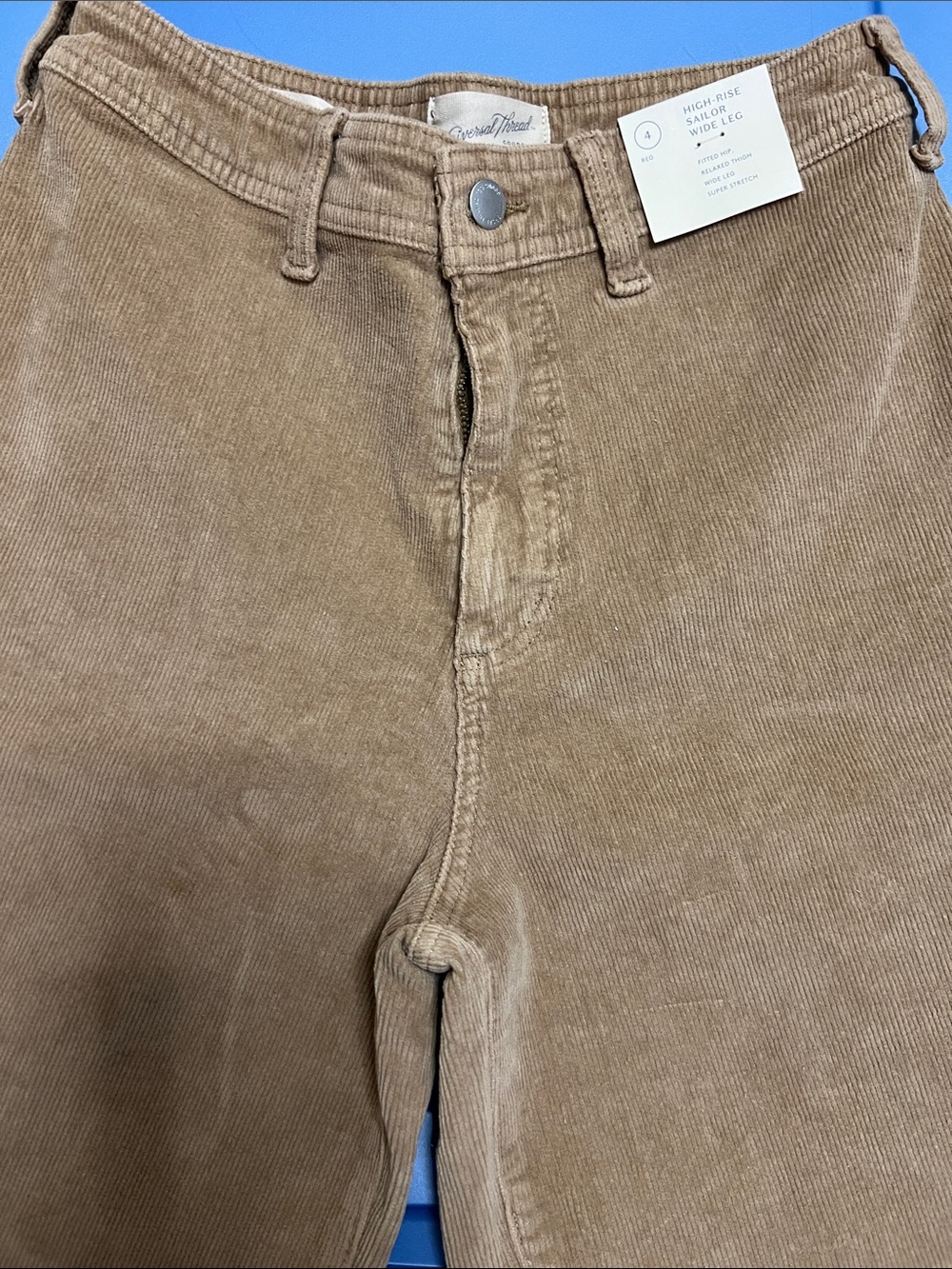 Universal Thread High-Rise Wide Leg Corduroy Jeans - Tan